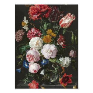 Jan Davidsz. De Heem - Still Life With Flowers Photo Print
