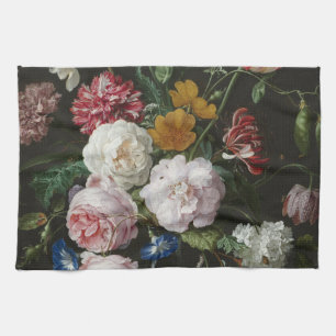 Jan Davidsz. De Heem - Still Life With Flowers Tea Towel
