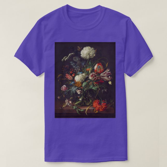 Jan Davidsz de Heem Vase of Flowers 1645 T-Shirt (Design Front)