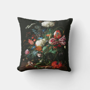 Jan Davidsz de Heem, Vase of Flowers, 1660 Cushion