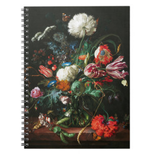 Jan Davidsz de Heem,  Vase of Flowers, 1660 Notebook