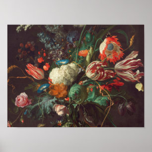 Jan Davidsz De Heem - Vase Of Flowers Poster