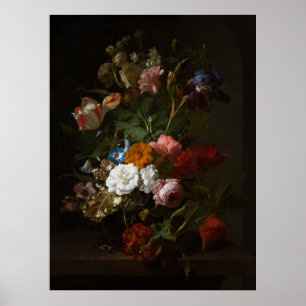 Jan Davidsz de Heem,  Vase with Flowers, 1700 Poster