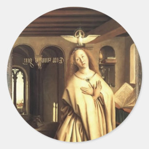 Jan Eyck- Virgin Annunciate Classic Round Sticker