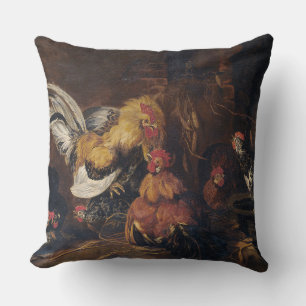 Jan Fyt  Cockfight Cushion
