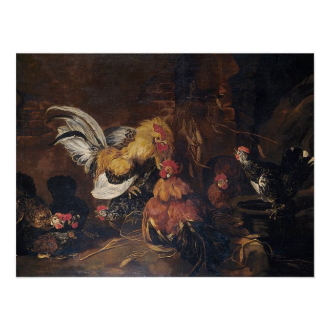 Jan Fyt  Cockfight Poster (Front)