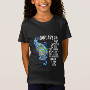 Jan Girl She Whispered Back I Am Storm Butterfly T-Shirt