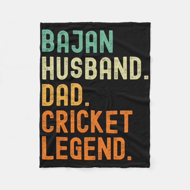 Jan Husnd Dad Cricket Legend Rdos  Fleece Blanket (Front)
