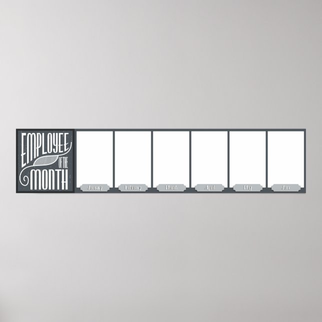 JAN-JUN employee of the month photo display Poster (Front)