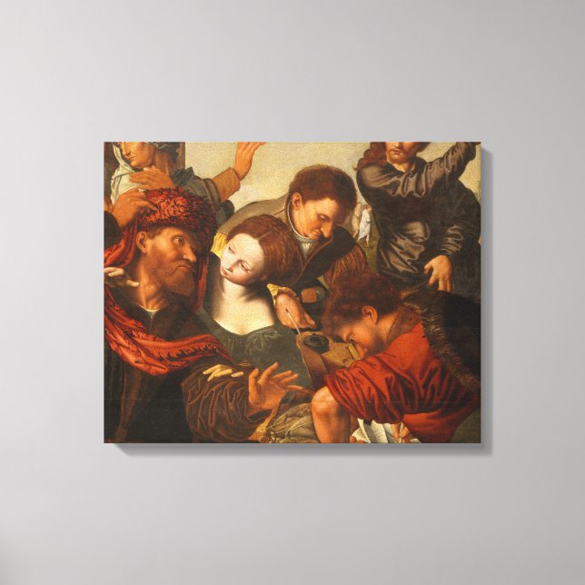 Jan Sanders van Hemessen - The Calling of Matthew Canvas Print (Front)