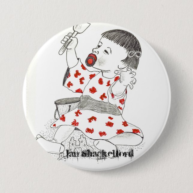 Jan Shackelford Baby Button #10 (Front)