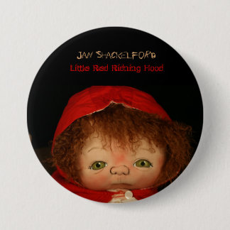 Jan Shackelford Button Pin Little Red Riding Hood