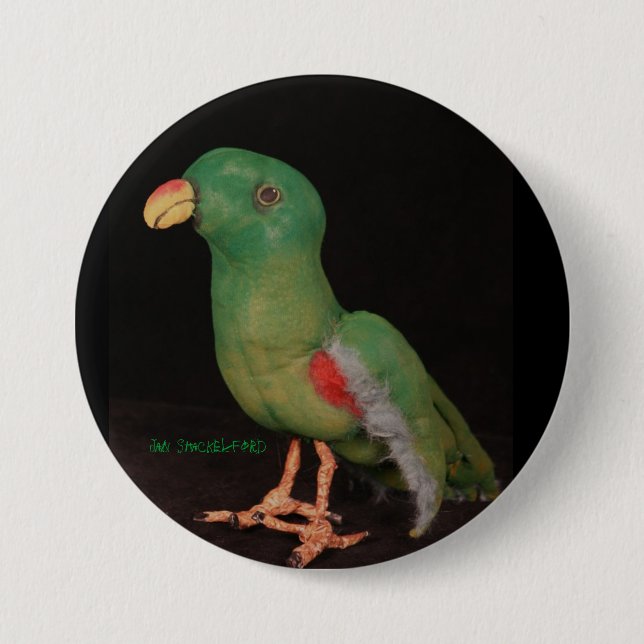 Jan Shackelford Parrot Button Electus (Front)