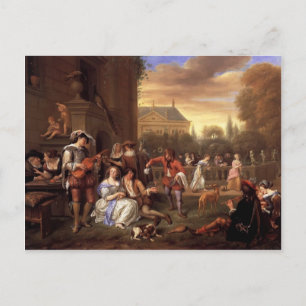 Jan Steen- Garden Party Postcard