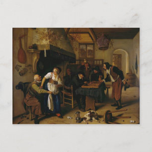 Jan Steen- In the Tavern Postcard