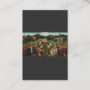 Jan van Eyck Adoration of the Mystic Lamb Art Business Card