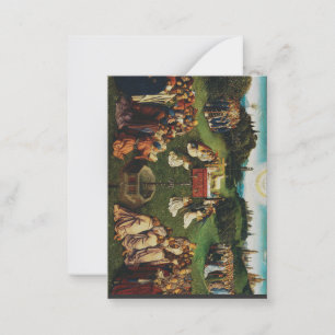 Jan van Eyck Adoration of the Mystic Lamb Art Card