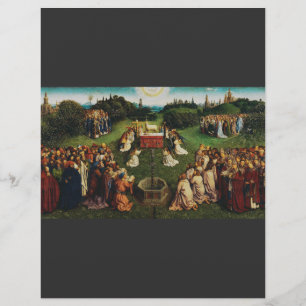 Jan van Eyck Adoration of the Mystic Lamb Art Flyer