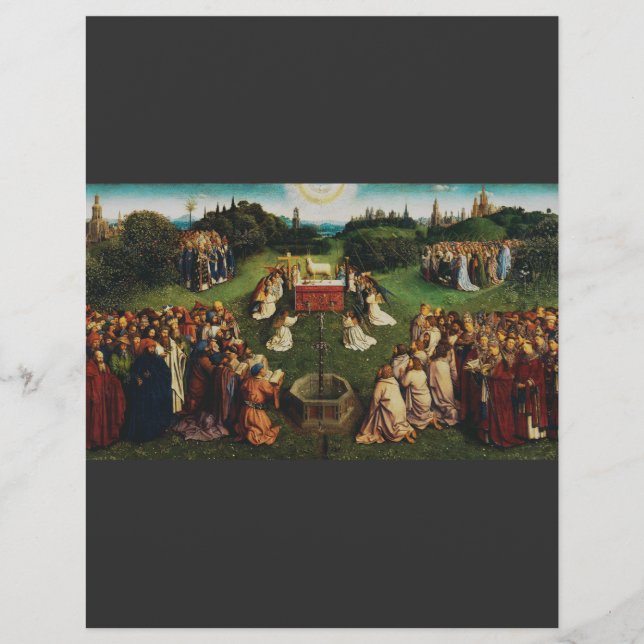 Jan van Eyck Adoration of the Mystic Lamb Art Flyer (Front)
