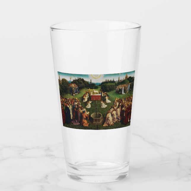 Jan van Eyck Adoration of the Mystic Lamb Art Glass (Front)