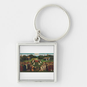 Jan van Eyck Adoration of the Mystic Lamb Art Key Ring