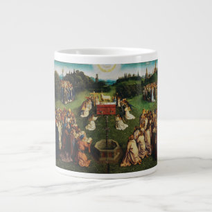 Jan van Eyck Adoration of the Mystic Lamb Art Large Coffee Mug