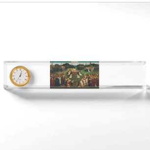 Jan van Eyck Adoration of the Mystic Lamb Art Nameplate