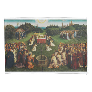 Jan van Eyck Adoration of the Mystic Lamb Art Pillowcase