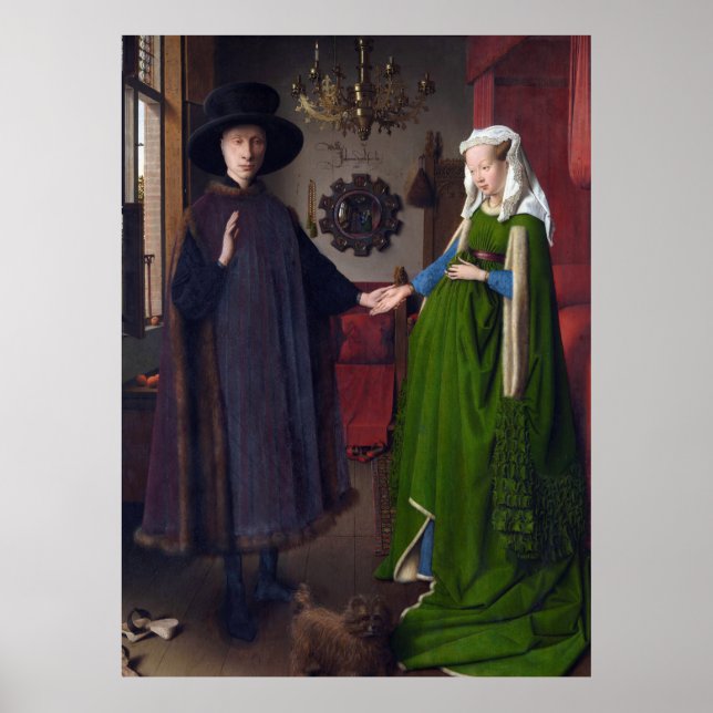 JAN VAN EYCK - Arnolfini portrait 1434 Poster (Front)