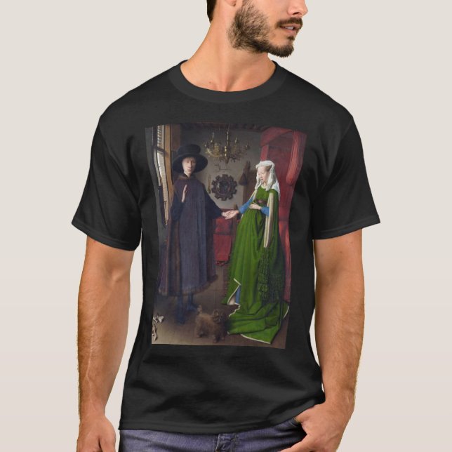 Jan Van Eyck - Giovanni Arnolfini And His Bride T-Shirt (Front)