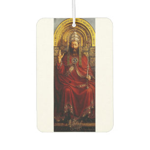 Jan van Eyck God the Father on Throne Fine Art Car Air Freshener