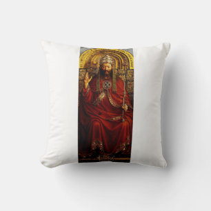 Jan van Eyck God the Father on Throne Fine Art Cushion