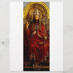Jan van Eyck God the Father on Throne Fine Art Flyer