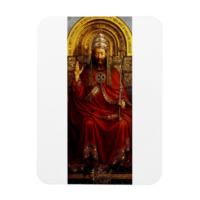 Jan van Eyck God the Father on Throne Fine Art Magnet (Vertical)