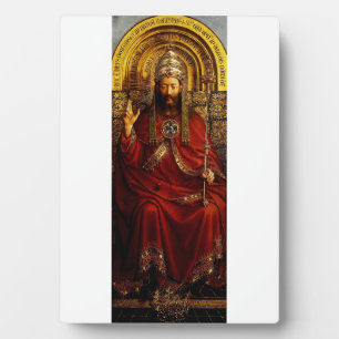 Jan van Eyck God the Father on Throne Fine Art Plaque