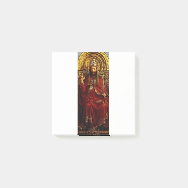 Jan van Eyck God the Father on Throne Fine Art Post-it Notes (Front)