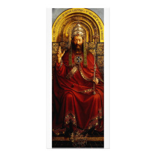 Jan van Eyck God the Father on Throne Fine Art Rack Card