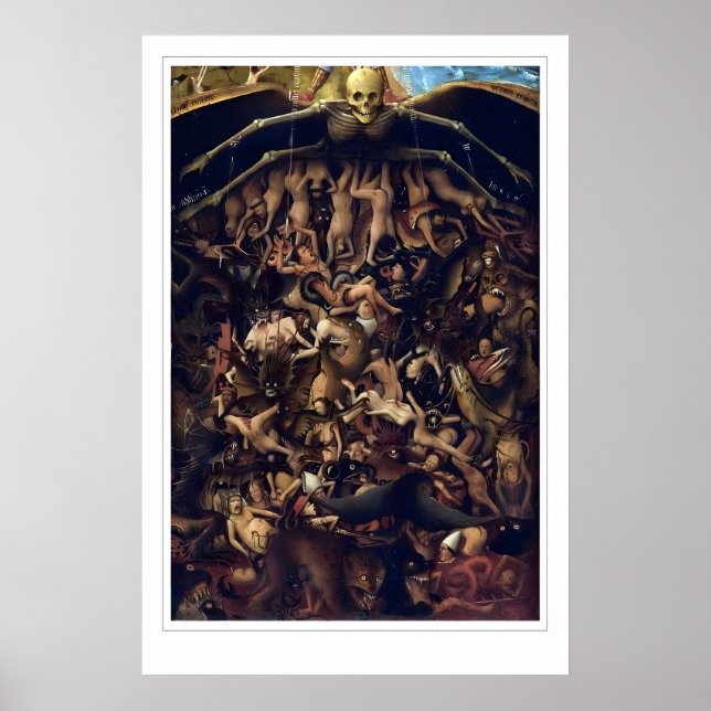 Jan Van Eyck Print The Last Judgement, Lower (Front)
