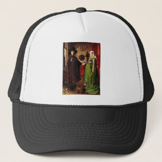 Jan Van Eyck Protrait of Giovannit Arnofini & Wife Trucker Hat