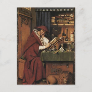 Jan van Eyck- St. Jerome in his Study Postcard