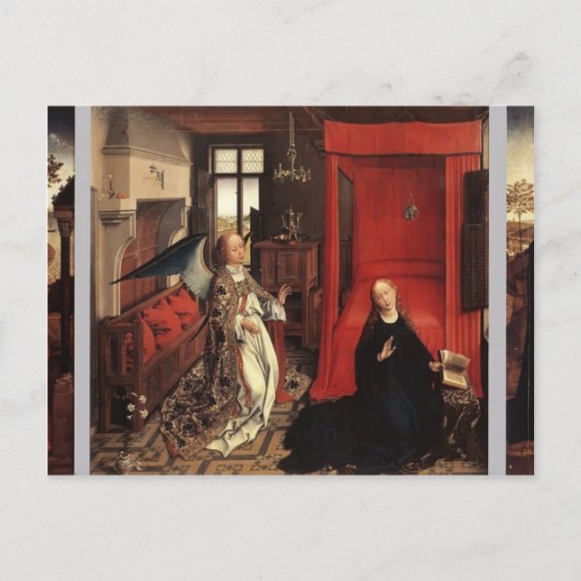 Jan van Eyck- The Annunciation Postcard (Front)