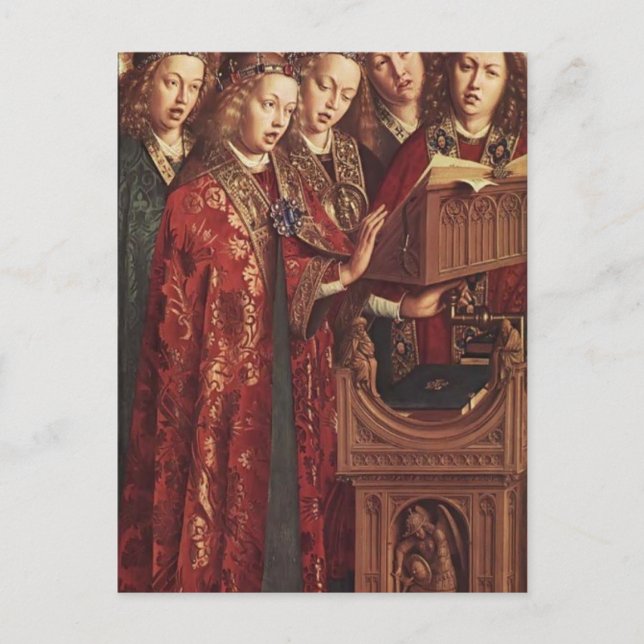 Jan van Eyck- The Ghent Altar (detail) Postcard (Front)