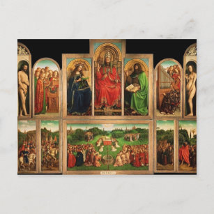 Jan van Eyck- The Ghent Altarpiece Postcard