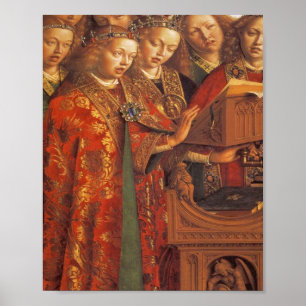 Jan Van Eyck - The Ghent Altarpiece -Singing Angel Poster