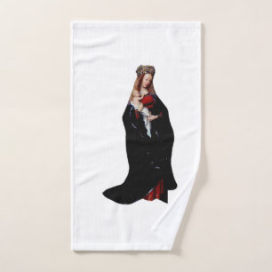Jan van Eyck - The Madonna in the Church Fine Art Hand Towel