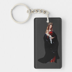 Jan van Eyck - The Madonna in the Church Fine Art Key Ring