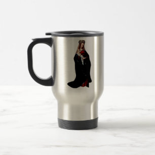 Jan van Eyck - The Madonna in the Church Fine Art Travel Mug