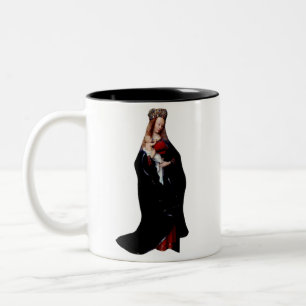 Jan van Eyck - The Madonna in the Church Fine Art Two-Tone Coffee Mug