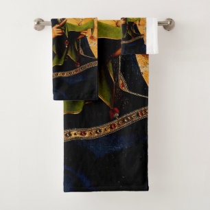 Jan van Eyck - Virgin Mary Fine Art Collection Bath Towel Set