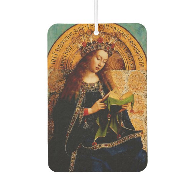 Jan van Eyck - Virgin Mary Fine Art Collection Car Air Freshener (Front)